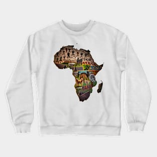 African Map Crewneck Sweatshirt